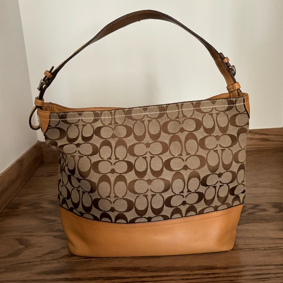 Coach Signature Hobo Shoulder Bag - Picture 5 of 12